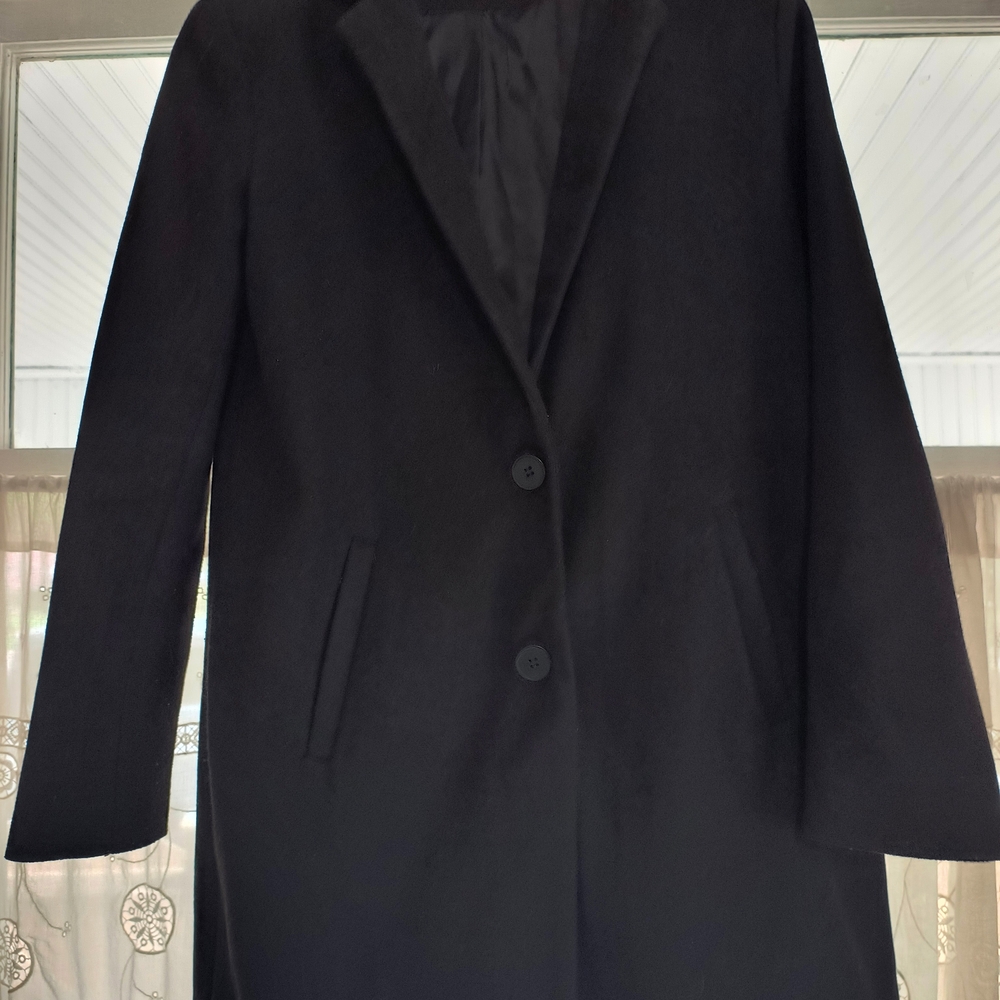 SHEIN Black Trench Coat Minimalist Design